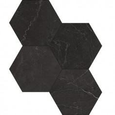 Nero Venato (6" Hexagons Polished)