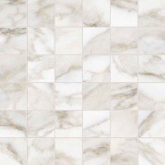 ARABESCATO (6" HEXAGONS POLISHED) - CALACATTA PAONAZZO (2"X2" MOSAIC)