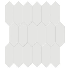 CANVAS WHITE (12"X12" HERRINGBONE GLOSSY) - VINTAGE GREY (12"X12" PICKET GLOSSY)