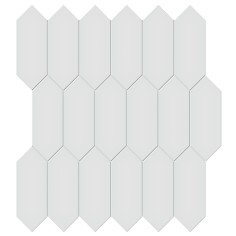 CANVAS WHITE (12"X12" PICKET MATTE) - GALLERY GREY (12"X12" PICKET GLOSSY)