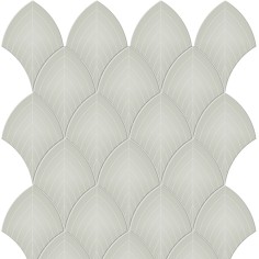RETRO BLACK (2"X12" MATTE) - SOFT SAGE (10.5"X13" SCALLOP GLOSSY)