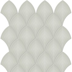 CANVAS WHITE (4"X16" MATTE) - SOFT SAGE (10.5"X13" SCALLOP GLOSSY)