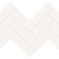 RETRO BLACK (2"X12" MATTE) - CANVAS WHITE (12"X12" HERRINGBONE GLOSSY)