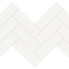 CEMENT CHIC (3"X6" GLOSSY) - CANVAS WHITE (12"X12" HERRINGBONE MATTE)
