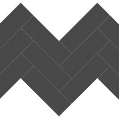 VINTAGE GREY (4"X16" MATTE) - RETRO BLACK (12"X12" HERRINGBONE MATTE)