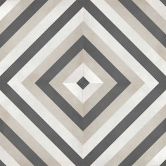 GEO (8X8 MONOCHROME DECO) - SAND (8X8 DIAMOND DECO)