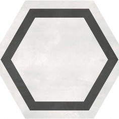 SAND (7X8 HEXAGON) - IVORY (7X8 HEXAGON WITH FRAME)