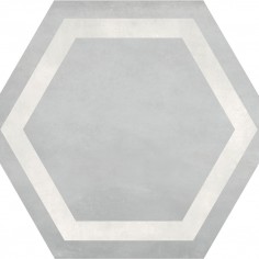 TIDE (7X8 HEXAGON) - ICE (7X8 HEXAGON WITH FRAME)