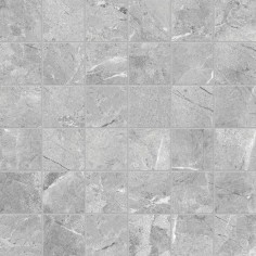 CARBON (10X20 GLOSSY WALL TILE) - MICA (12X12 MOSIAC)