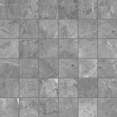 CARBON (10X20 GLOSSY WALL TILE) - CARBON (12X12 MOSAIC)