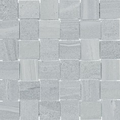 MICA (12"X24" PRESSED MATTE) - ICE (2"X2" BASKETWEAVE MOSAIC)