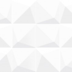 White Prizmatic (12x24 Wall tile Glossy)