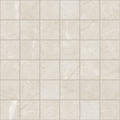 GRIGIO (12"X24" MATTE) - AVORIO (2"X2" MOSAIC)