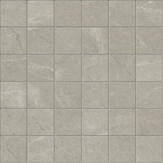 GRIGIO (12"X24" MATTE) - VANIZIO (2"X2" MOSAIC)