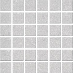 DELORIAN GREY (12"X24" POLISHED) - DELORIAN GREY (2"X2" MOSAIC)