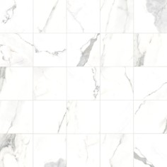 PULPIS GREY (2"X2" MOSAIC) - CALACATTA (2"X2" MOSAIC)