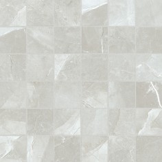 PULPIS IVORY (2"X2" MOSAIC) - PULPIS GREY (2"X2" MOSAIC)