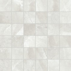 CARRARA (12"X12") - PULPIS IVORY (2"X2" MOSAIC)