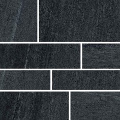 Raven Black (12x24 Design 6 Mosaic Honed Rectified)