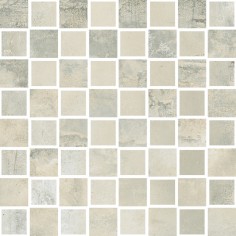 SANDED CEMENT (12X12 3D CUBE MOSAIC HONED RECTIFIED) - SMOKED CEMENT (12X12 3D CUBE MOSAIC RECTIFIED)