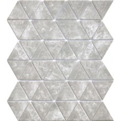 Velvet Glass Bardiglio Triangle - 2.75" X 2.75"