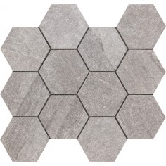 Glamstone Grey 3x3 Hexagon Mosaic - 12x14 Sheet