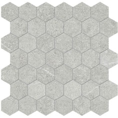 MJORK - MJORK ASH 2" HEX MOSAIC MATTE