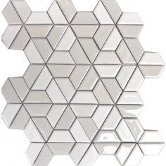 GLAZE CRAZE - BONE CHINA BLAST MOSAIC 12X12 SHEET
