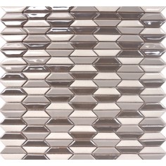 GLAZE CRAZE - LOTUS PEARL WEAVE MOSAIC 12X12 SHEET
