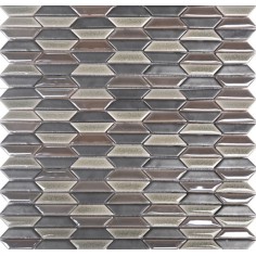 Siena Silver Weave Mosaic 12x12 Sheet