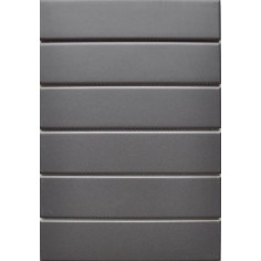 INDEPENDENCE - INDEPENDENCE DARK GREY MATTE 2X8 BRICK STACKED MOSAIC