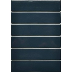 INDEPENDENCE - INDEPENDENCE NAVY GLOSSY 2X8 BRICK STACKED MOSAIC