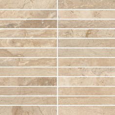 SPA STONE - SPA STONE BEIGE 1X6 MOSAIC - 12X12 SHEET