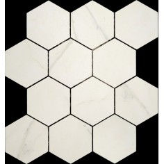 GANI MARBLE - GANI MARBLE CALACATTA HEX MOSAIC MATTE