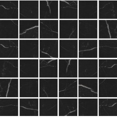GANI MARBLE - GANI MARBLE NERO MARQUINA 2X2 MOSAIC MATTE