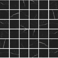 GANI MARBLE - GANI MARBLE NERO MARQUINA 2X2 MOSAIC MATTE