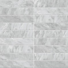 I-MARMI - I-MARMI HAMLET GRIS 1X6 STACKED MOSAIC POLISHED - 12X12 SHEET