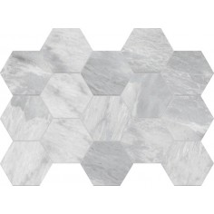 I-MARMI - I-MARMI HAMLET GRIS 3X3 HEXAGON MOSAIC POLISHED - 13X9 SHEET