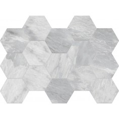 I-marmi Hamlet Gris 3x3 Hexagon Mosaic Polished - 13x9 Sheet