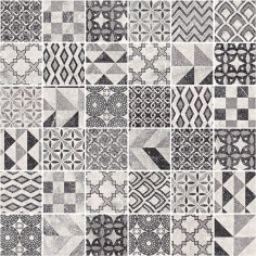 CENTURIES PANAREA - CAMPOGALLIANO CENTURIES PANAREA 2X2 DECOR MOSAIC BLACK & GREY