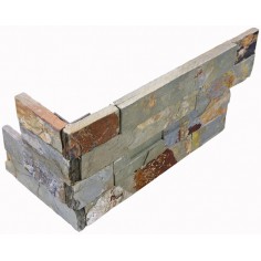 SLATE AND QUARTZITE: LEDGER STONE - LEDGER STONE SIERRA 6X14X4 ASSEMBLED CORNER