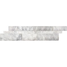 STONE MOSAIC: WALL PANELS - BIANCO VENATINO SPLIT FACE SPLIT FACE 6X24