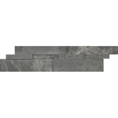 STONE MOSAIC: WALL PANELS - STARK CARBON CUBICS POLISHED CUBIC 6X24 POLISHED