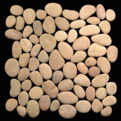 STONE MOSAIC: ISLAND PEBBLES - TIMOR TAN 12.8X12.8