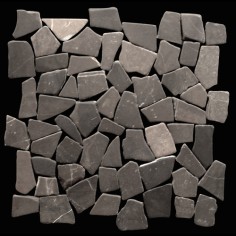 Ubud Pebbles Black Marble Flat