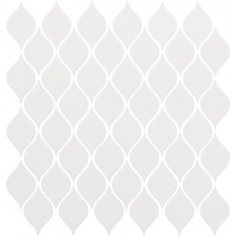 RAINFALL - C II - WHITE RAINDROP MOSAIC MATTE - 13X13 SHEET