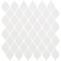 White Raindrop Mosaic Matte - 13x13 Sheet
