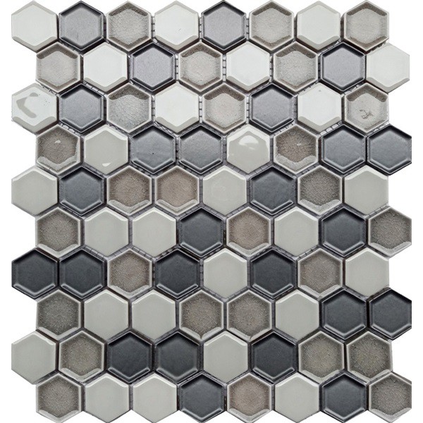 Honeycomb Storm Grey Hex - 1.25" X 1.25"