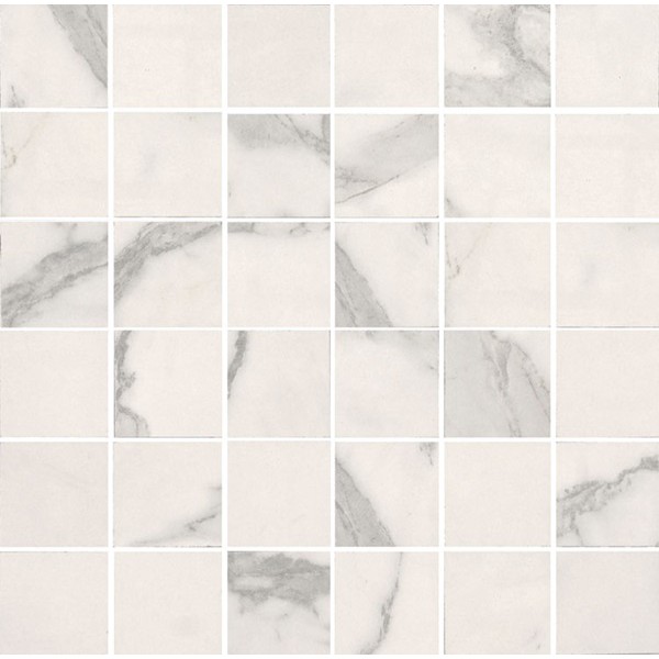 Gani Marble Statuario White 2x2 Mosaic Polished