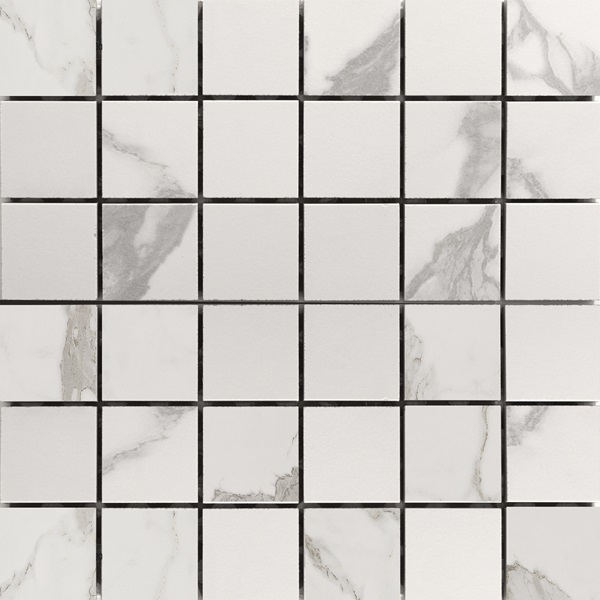 Gani Marble Statuario White 2x2 Mosaic Matte